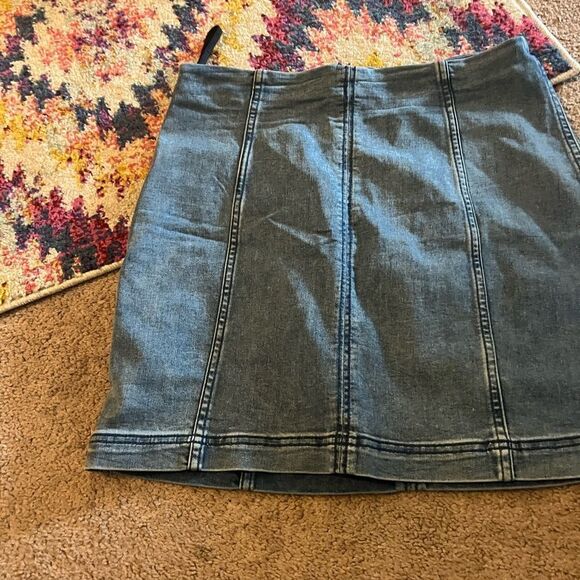 Free people denim skirt 12 - Picture 4 of 8